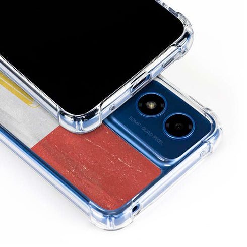 Egypt Flag Distressed Moto G Play 4G (2024) Clear Case